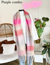 Load image into Gallery viewer, FRINGE TRIM SCARF- 4 COLOR OPTIONS