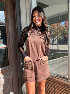 Fall in Line Overall DRESS-MOCHA Large Fall in Line Overall DRESS-MOCHA Large