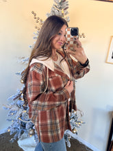 Load image into Gallery viewer, BE MY DARLING HOODED FLANNEL