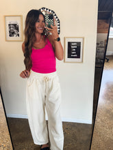 Load image into Gallery viewer, DON'T COME BACK BARREL SWEAT PANTS-CREAM