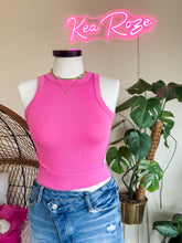 Load image into Gallery viewer, CUT OUT FOR YOU TANK-PINK (SIDE CUT OUTS)