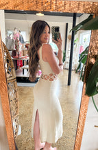 Load image into Gallery viewer, SUNDRENCHED CROCHET MIDI DRESS