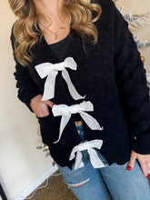 Load image into Gallery viewer, POP THE BUBBLY BOW CARDIGAN