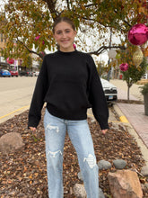 Load image into Gallery viewer, FIRESIDE SWEATER-BLACK