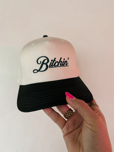 "Bitchin" Hat-Green & Natural