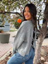 Load image into Gallery viewer, SWEET IMPRESSION SWEATER-GREY