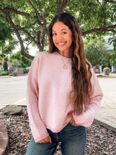 Load image into Gallery viewer, FINE LINE SWEATER-PINK