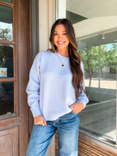 Load image into Gallery viewer, PLAY YOUR PART SWEATER-SKY BLUE