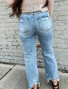 BLAIRE HIGH RISE CROP JEANS