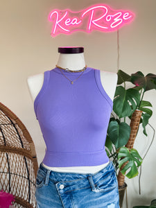 CUT OUT FOR YOU TANK-PURPLE (SIDE CUT OUTS)