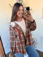 Load image into Gallery viewer, BE MY DARLING HOODED FLANNEL