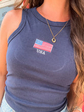 Load image into Gallery viewer, USA FLAG TANK-NAVY