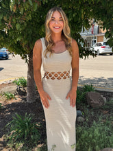 Load image into Gallery viewer, SUNDRENCHED CROCHET MIDI DRESS