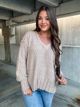 Load image into Gallery viewer, PATCH PERFECT SWEATER-TAUPE