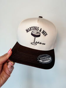 MARTINIS & MEN HAT-BROWN & NATURAL