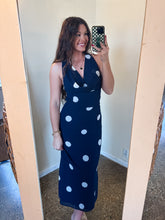 Load image into Gallery viewer, WANDER POLKA DOT DRESS-NAVY