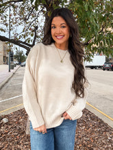 Load image into Gallery viewer, FIRESIDE SWEATER-CREAM
