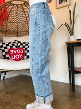 Load image into Gallery viewer, KODI HIGH RISE BARREL LEG JEANS-MICA DENIM