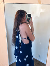 Load image into Gallery viewer, WANDER POLKA DOT DRESS-NAVY