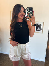 Load image into Gallery viewer, CHASING FOREVER LACE TRIM SHORTS