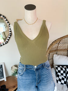 OASIS TANK-OLIVE