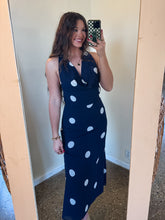 Load image into Gallery viewer, WANDER POLKA DOT DRESS-NAVY