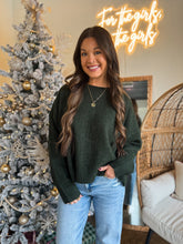 Load image into Gallery viewer, SWEET IMPRESSION SWEATER-OLIVE