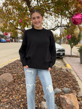 Load image into Gallery viewer, FIRESIDE SWEATER-BLACK