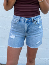 Load image into Gallery viewer, CALLIE HIGH RISE MIDI SHORTS