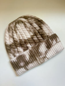 TIE DYE BEANIE-OLIVE