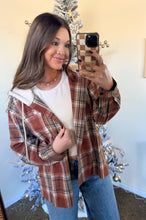 Load image into Gallery viewer, BE MY DARLING HOODED FLANNEL