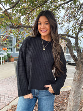 Load image into Gallery viewer, DARLING DAYS SWEATER-BLACK