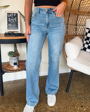 Load image into Gallery viewer, KENNA HIGH WAIST TROUSER STRAIGHT LEG JEANS-JUDY BLUE