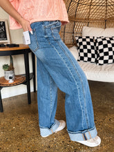 Load image into Gallery viewer, ELLIS CUFFED BAGGY JEANS-VERVET