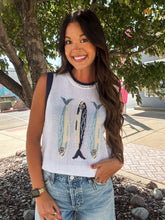 Load image into Gallery viewer, FISH SWEATER TANK