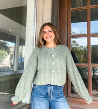 Load image into Gallery viewer, SOFT SPOT CARDIGAN-SAGE