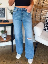 Load image into Gallery viewer, VALORIE WIDE LEG JEANS-JUDY BLUE