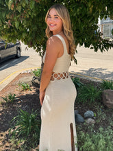 Load image into Gallery viewer, SUNDRENCHED CROCHET MIDI DRESS
