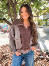 Load image into Gallery viewer, NO RULES HALF ZIP PULLOVER-MOCHA