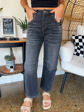 Load image into Gallery viewer, CLARE SUPER HIGH RISE BARREL LEG JEANS-MICA DENIM