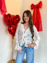 Load image into Gallery viewer, HEARTSTRINGS LACE TOP