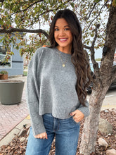 Load image into Gallery viewer, SWEET IMPRESSION SWEATER-GREY
