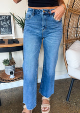 Load image into Gallery viewer, RUDY SUPER HIGH WAIST WIDE LEG JEANS-MICA DENIM