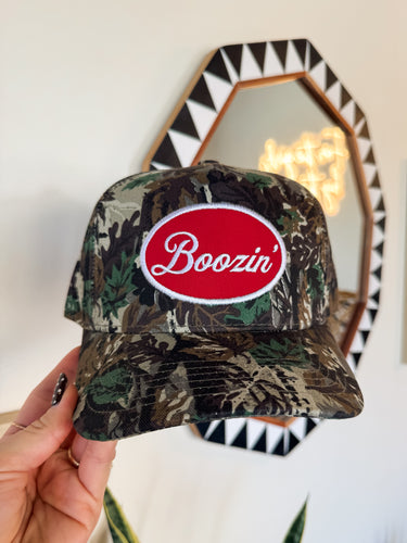 BOOZIN TRUCKER HAT-CAMO