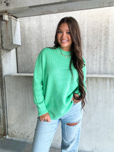 Load image into Gallery viewer, ADMIT IT SWEATER-SEAFOAM