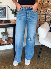 Load image into Gallery viewer, VALORIE WIDE LEG JEANS-JUDY BLUE
