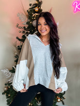Load image into Gallery viewer, POLAR PULLOVER-GREY &amp; TAUPE