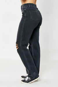 MEGAN 90'S STRAIGHT LEG JEANS-JUDY BLUE