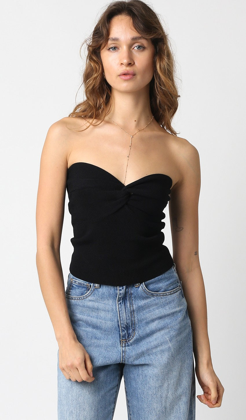 FLAWLESS TUBE TOP-BLACK