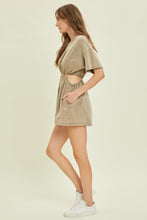 Load image into Gallery viewer, OASIS ROMPER-CHARCOAL OLIVE